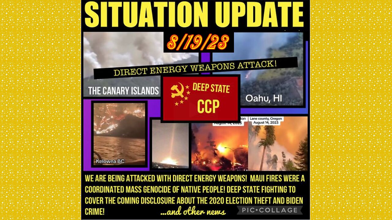 SITUATION UPDATE 8/19/23 - Trump Announcement Monday, Russia Has Proof Covid-19 Came From US