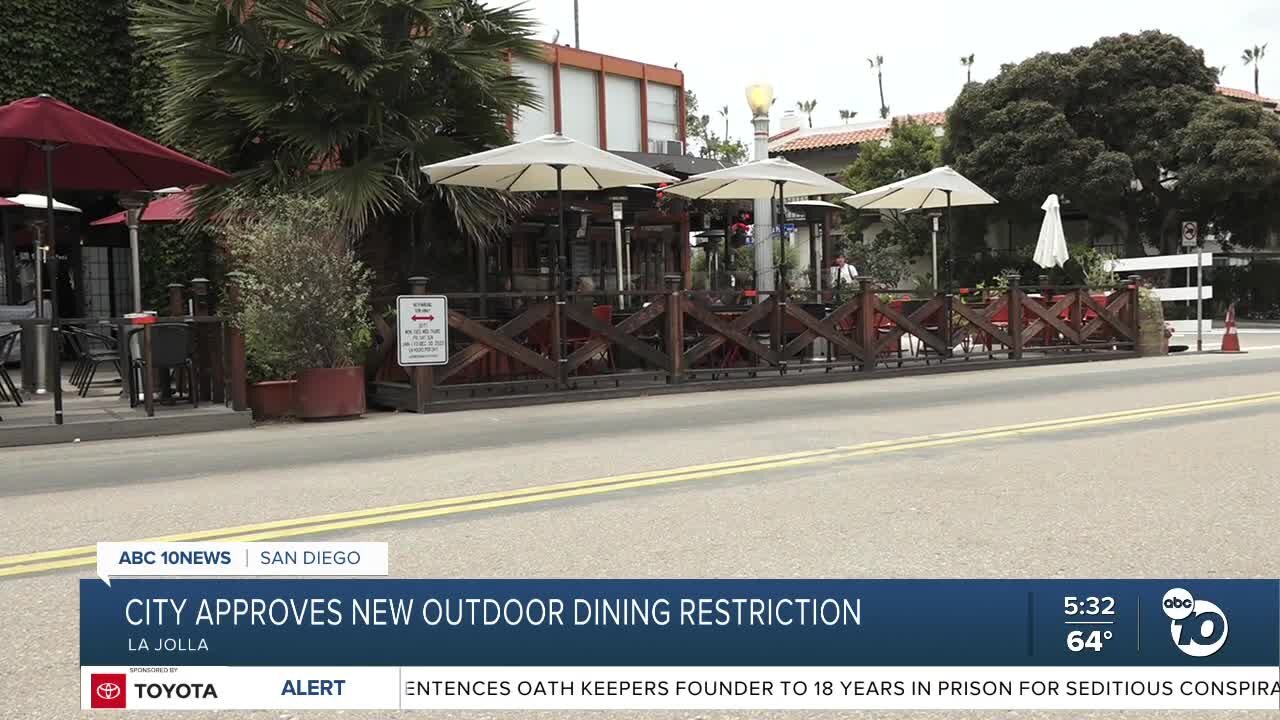 City council passes new rule for coastal restaurants to replace parking taken by outdoor dining