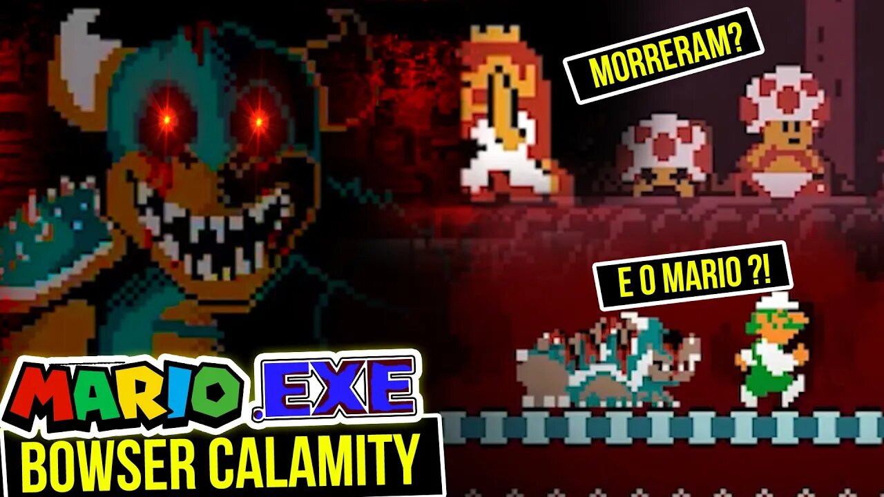 Mario EXE Bowser Calamity 😈| Todos os Finais PERTUBADORES do Mario PC port - Rk Play