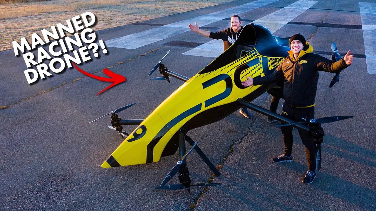 First Manned Aerobatic RACING Drone - Will it FLIP? 😲