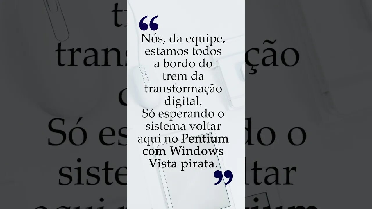 Transformação Digital - O Mundo Corporativo e sua linguagem inteligente - SQN #shorts