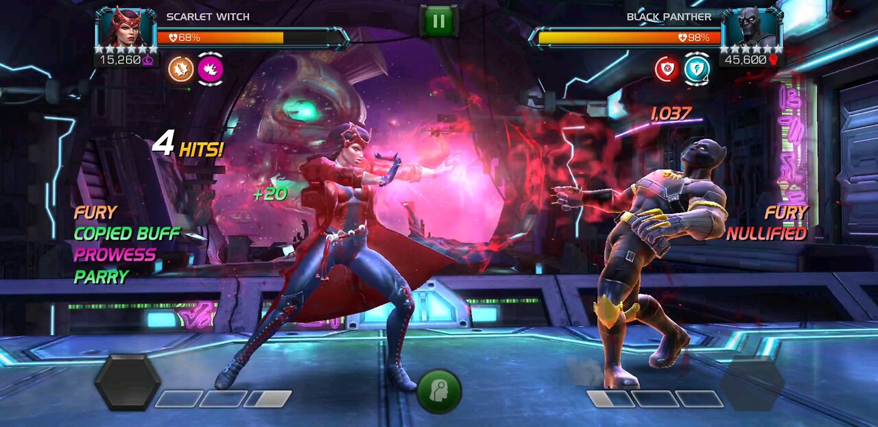 Mcoc, Scarlet Witch mega damage!