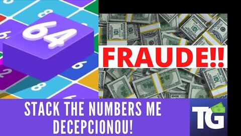 FRAUDE!! Stack the Numbers Não Paga - Veja o víde completo (APP)