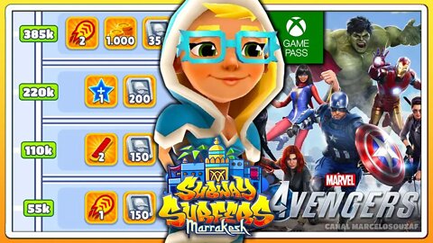 Subway Surfers Marrakesh 2021 | Vingadores no Xbox Gamepass | Recorde com Elf Tricky Ice