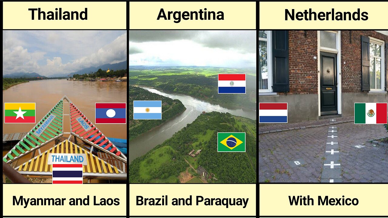 Amazing Border of different countries.