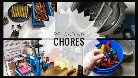 Can't Make It To The Range? - Always More Reloading Chores! - Organizing & Cleaning The Work Space