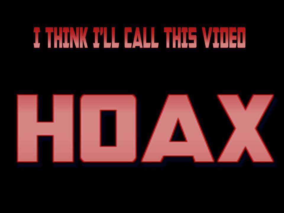 I'LL JUST NAME IT "HOAX"