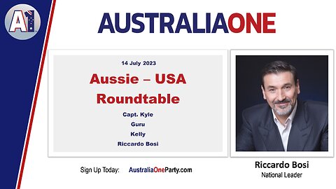 AustraliaOne Party - Aussie - USA Roundtable (14 July 2023)