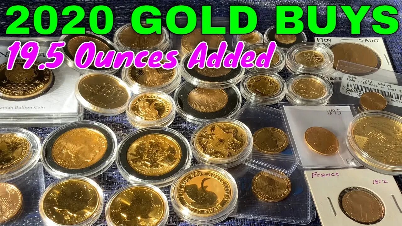 2020 Gold Buys: Goal Surpassed! 19.5 Oz Added