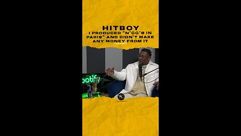 #hitboy I produced “n*gg*s in Paris” and didn’t make any 💰 from it. 🎥 @offtherecordclips