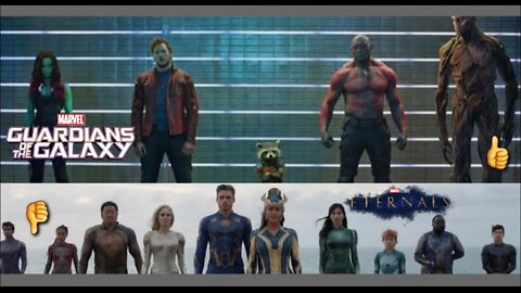 Guardians of The Galaxy 1st Trailer vs The Eternals 1st Trailer