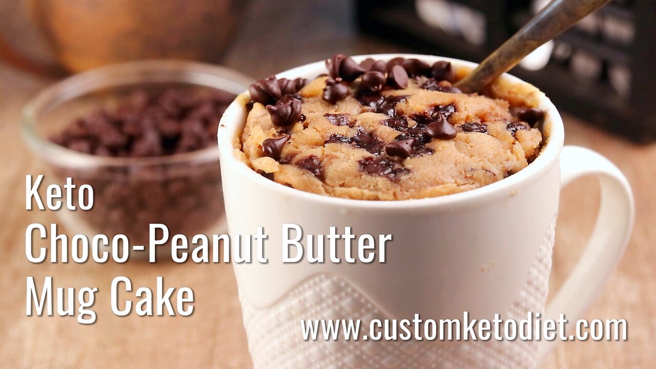 Keto Choco-Peanut Butter Mug Cake