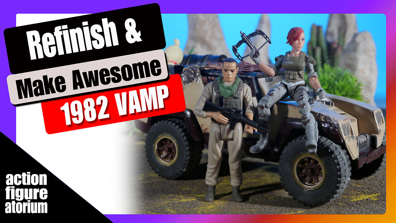 Refinishing the classic 1982 GI Joe Vamp Jeep | REvamp Part 2