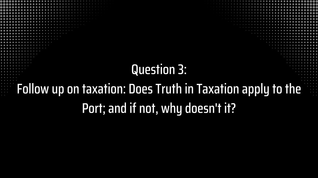 Special District: Truth in Taxation and the Utah Inland Port? Question 3 and 4