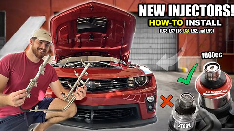 MORE POWER FOR MY ZL1 - Fuel Injector Upgrade on a 5th Gen ZL1 (How-To) + Tuning Session!