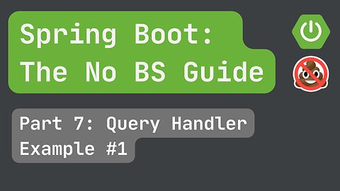 Spring Boot pt. 7: Query Handler #1