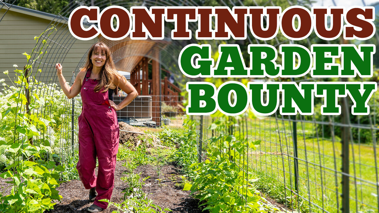 How We Double the Garden Harvest (SUCCESSION Planting & Intercropping)