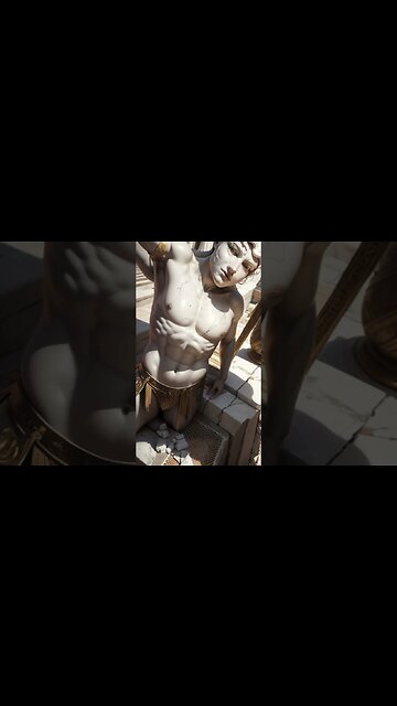 Testando efeito que vc vira uma arte grega #shorts