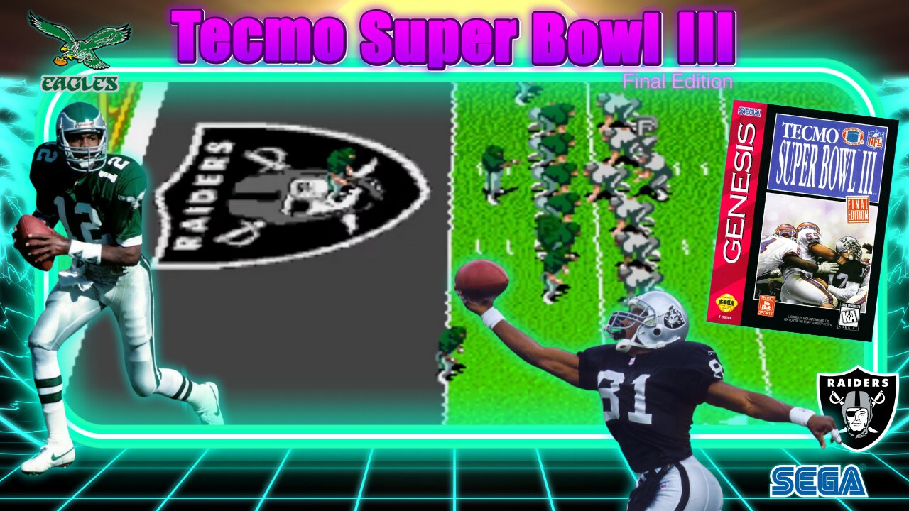 TECMO SUPER BOWL III | Oakland RAIDERS vs Philadelphia EAGLES | Afakasi Raider vs Raider Critique