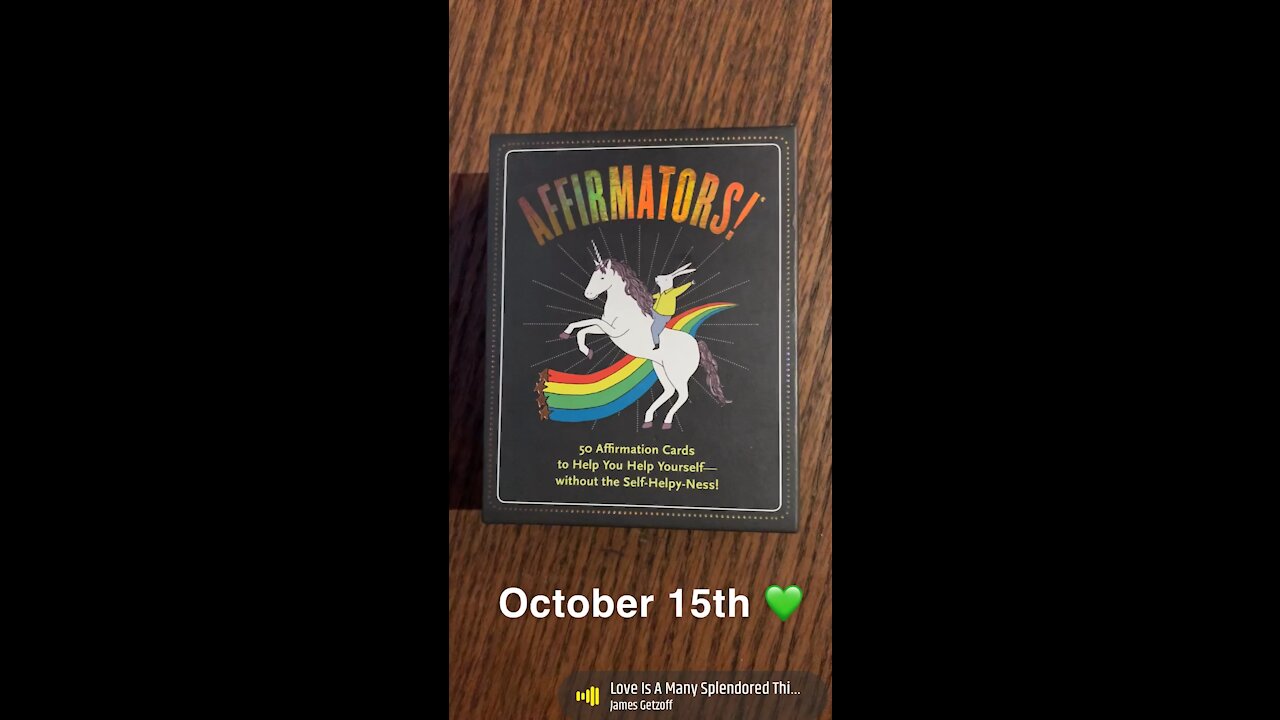 October 15th oracle card 💚