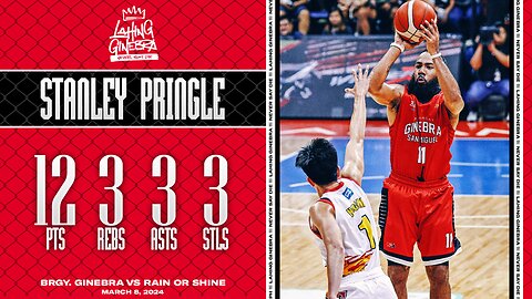 Stanley Pringle Highlights [Brgy. Ginebra vs Rain or Shine | Mar. 8, 2024]