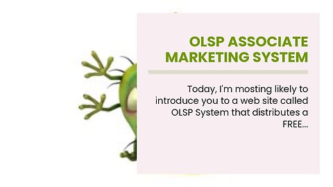 OLSP Associate Marketing System