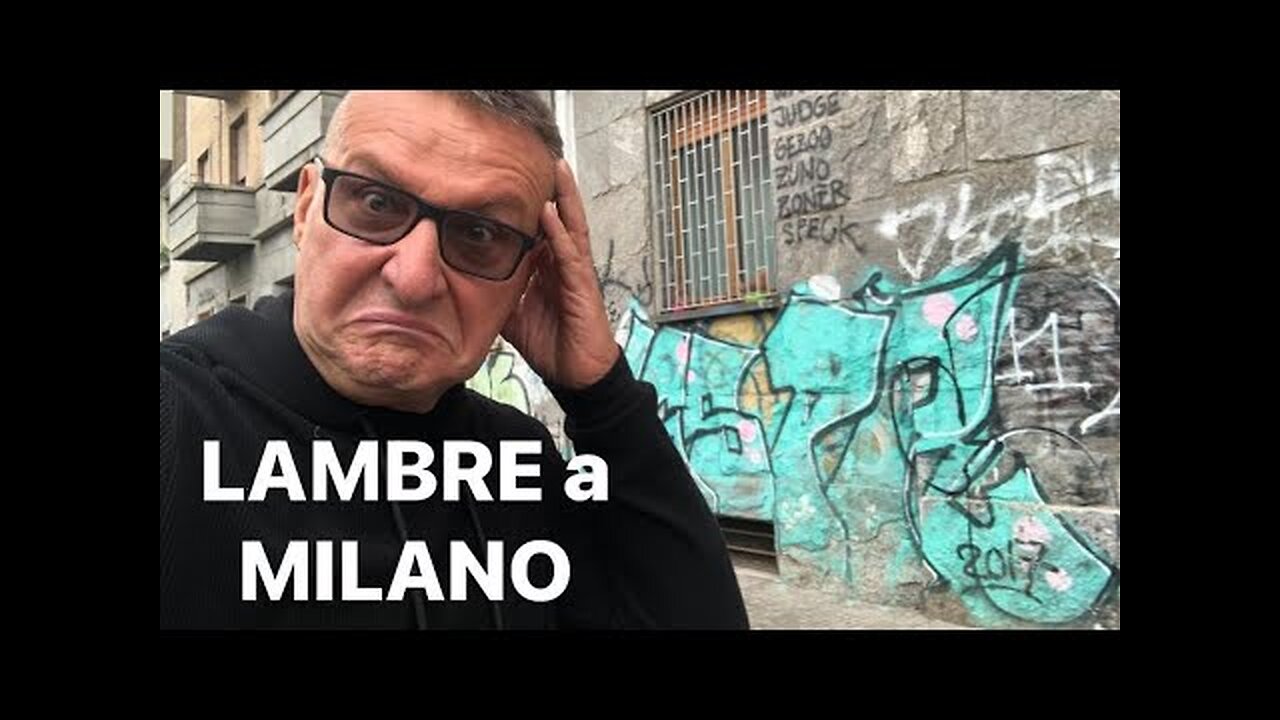 Lambrenedetto a MILANO in LOMBARDIA nel NORD ITALIA vicino piazzale Gabrio Piola denuncia l'incuria della zona ai turisti e ai visitatori su internet MAGGIO 2023 VIDEO DENUNCIA