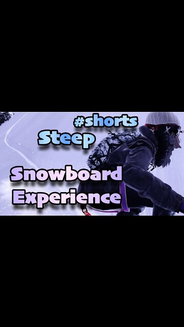 Snowboarding Experience Steep Ride #shorts Video by RestlessBloom