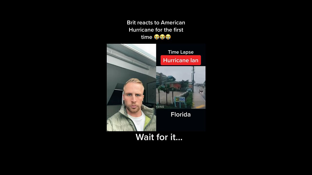 Brit reacts to seeing a (time lapse) hurricane for the first time.