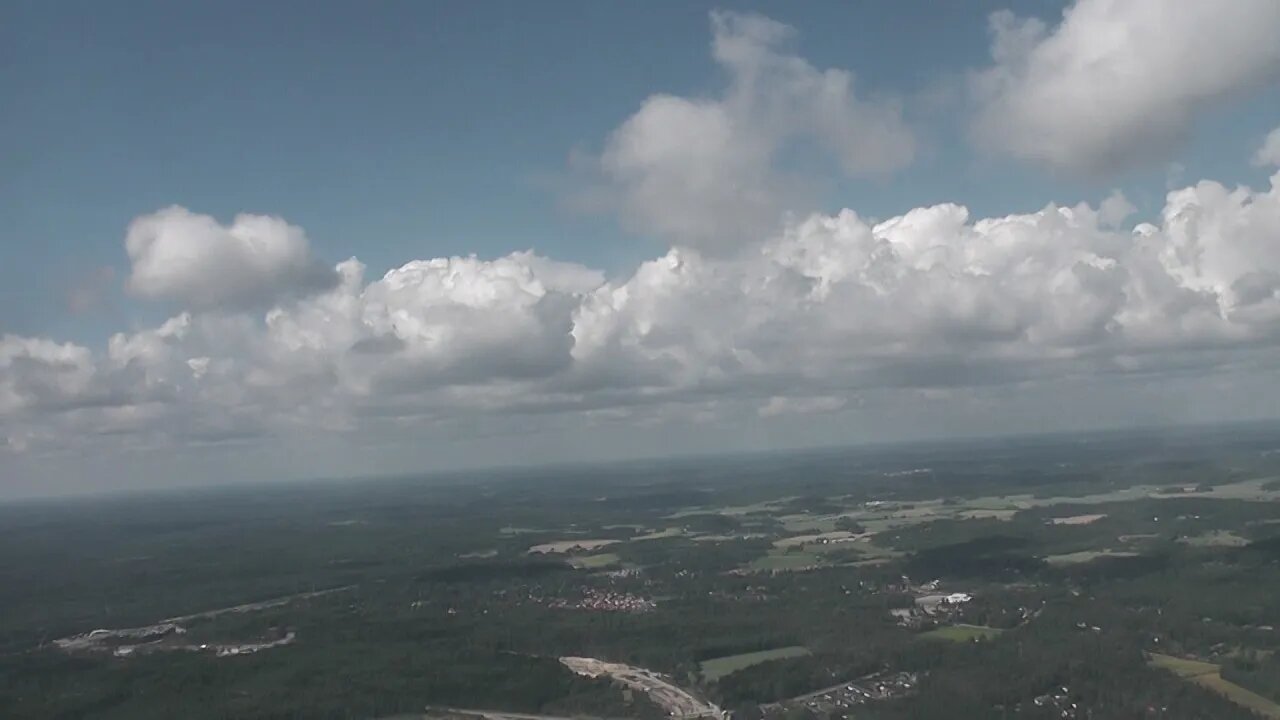 Lift-off from Helsinki-Vantaa airport at Summer