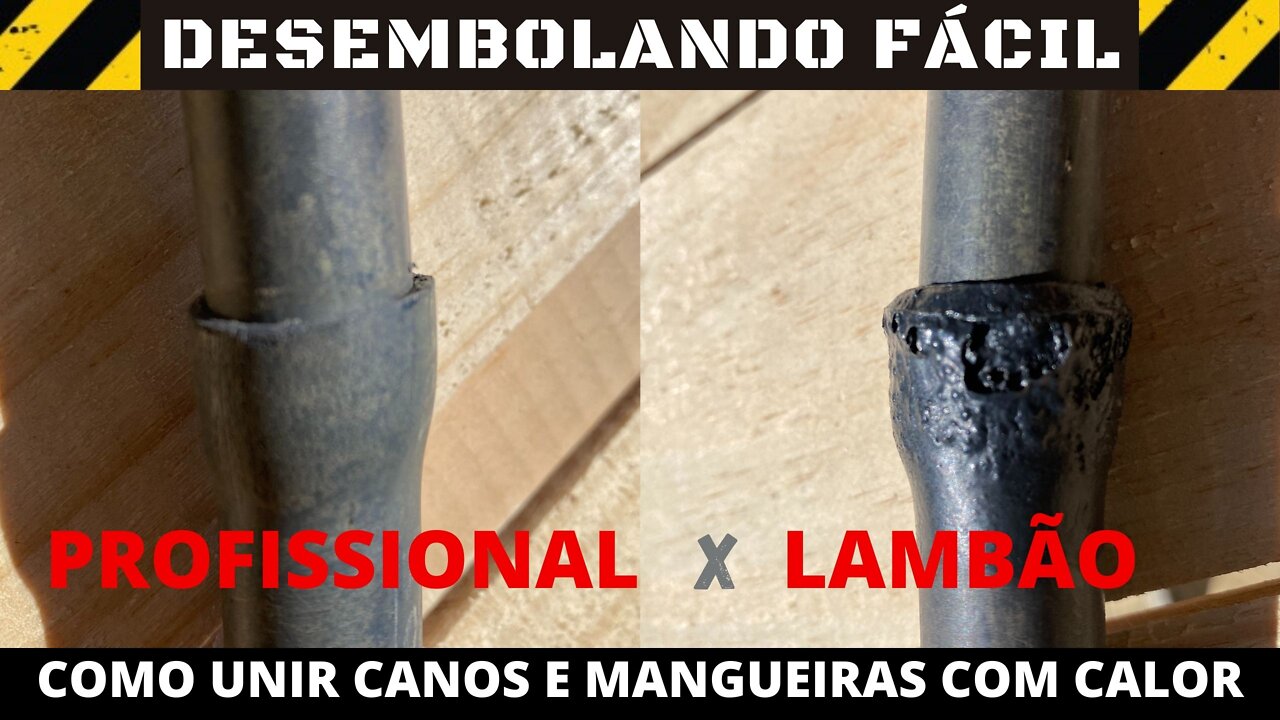 Como unir canos com calor de maneira correta.