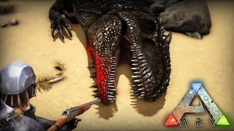 TAMING A GIGA USING ONLY RAW MEAT - Ark Small Tribes PvP