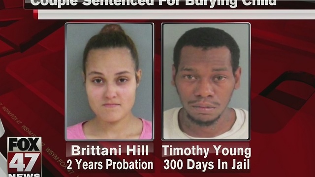 Couple sentenced for concealing death of infant