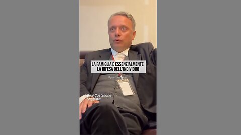 🔴 Bonifacio Castellane: "La prima cosa che cercheranno di togliervi è la Famiglia."