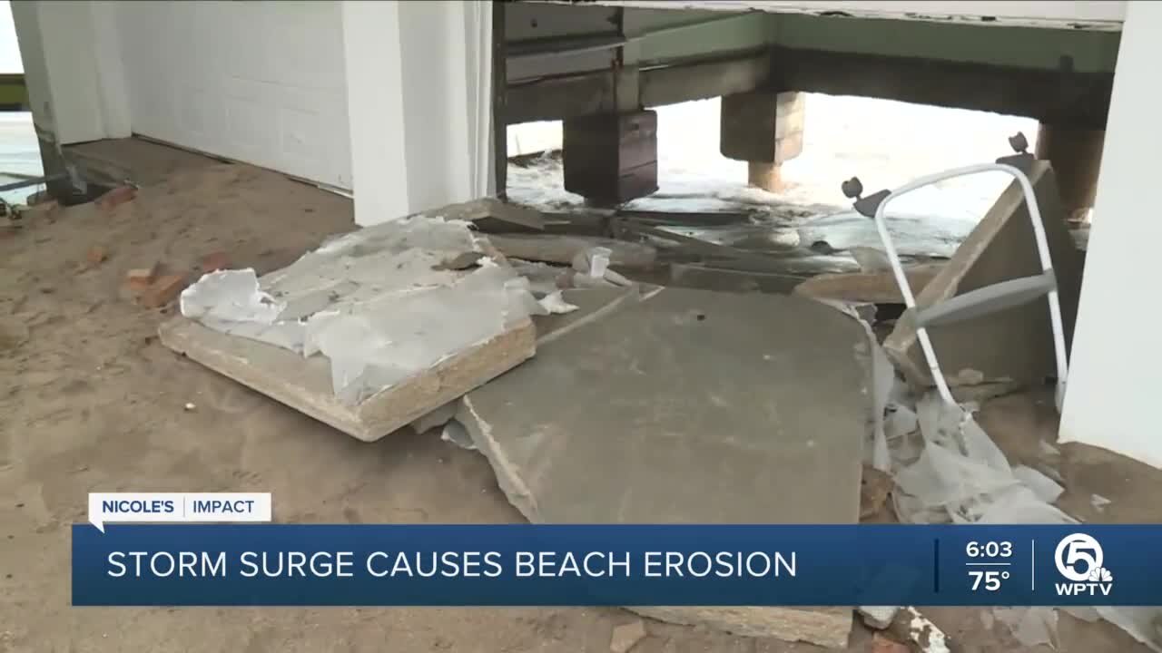 Hutchinson Island homeowners assess damage from Hurricane Nicole