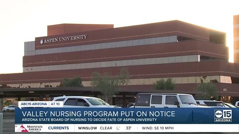 Aspen University nursing program on notice of possible shutdown