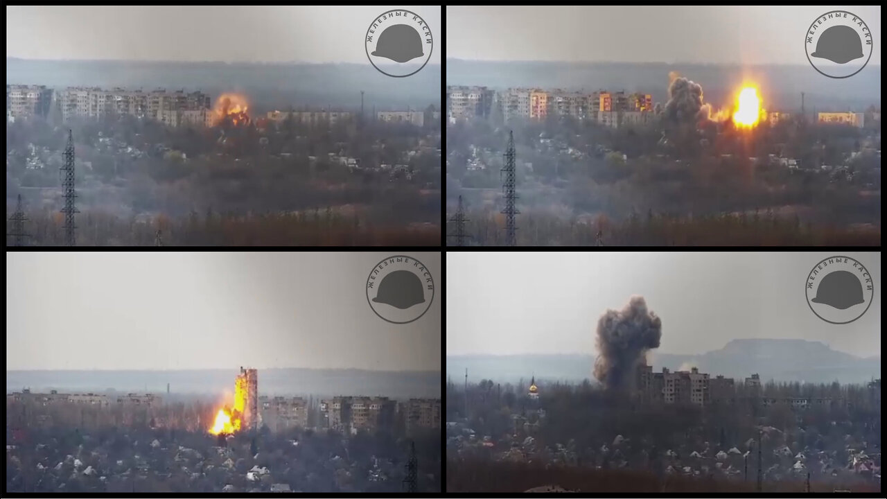 Avdiivka: Russian UMPK glide bombs hits Ukrainian positions