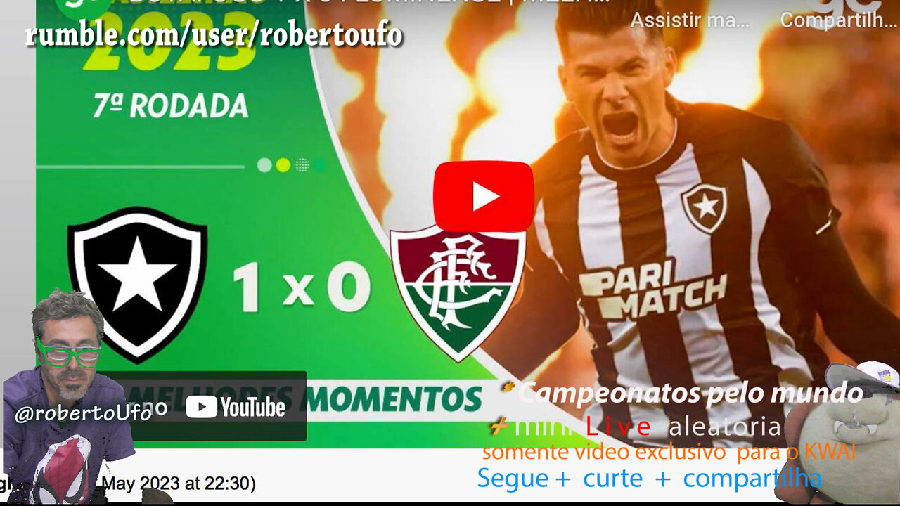 campeonato Brasileiro 2023 BOTAFOGO X FLUMINENSE - rodada 7