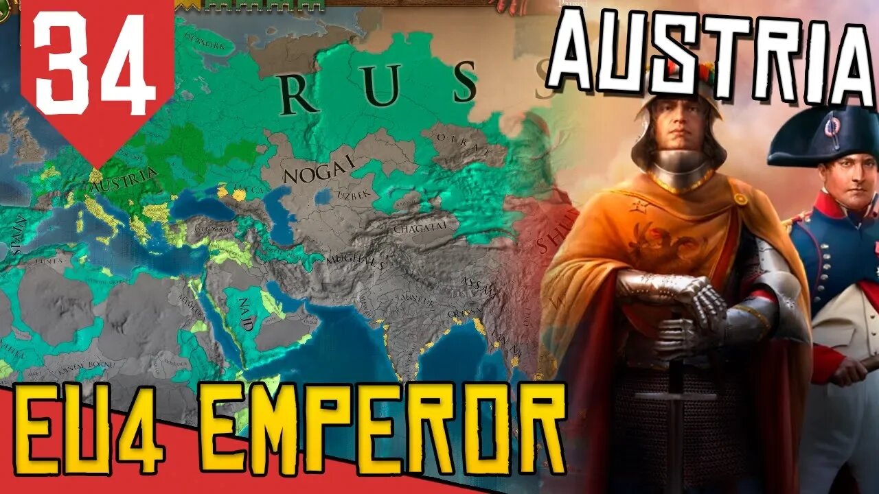 Da FRANÇA a CHINA - EU4 Austria #34 [Série Gameplay Português PT-BR]