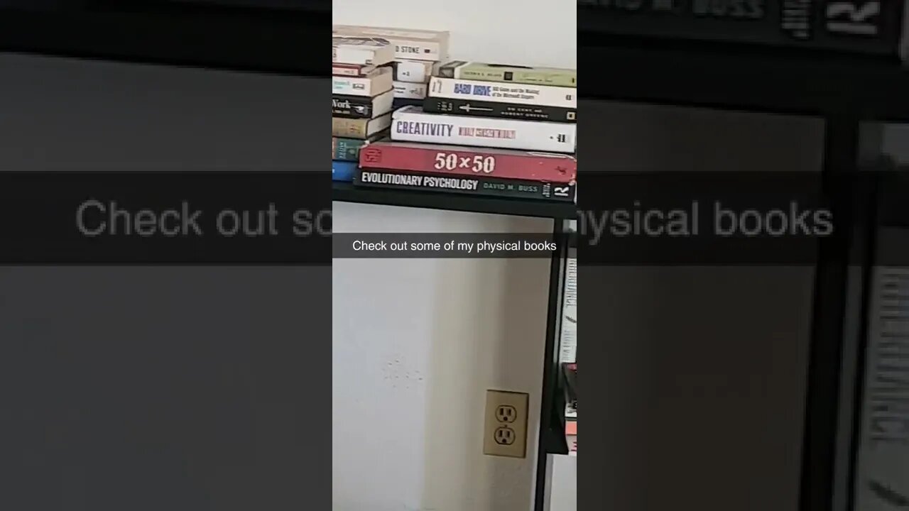 Some of Max's physical books