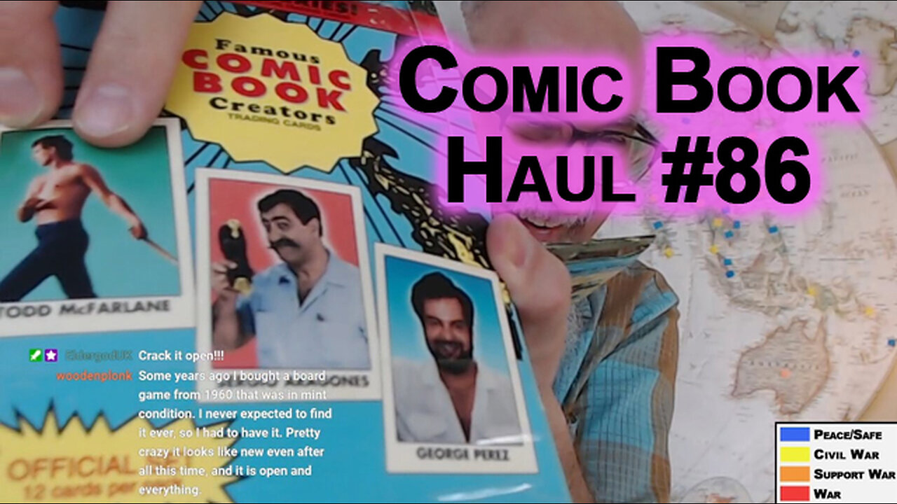 Comic Book Haul #86: Famous Comic Book Creators Trading Card, 1992, Eclipse Comics [ASMR]