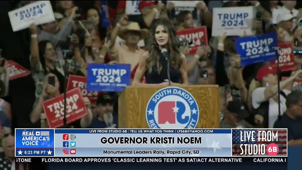 Gov Kristi Noem Endorses Trump For President