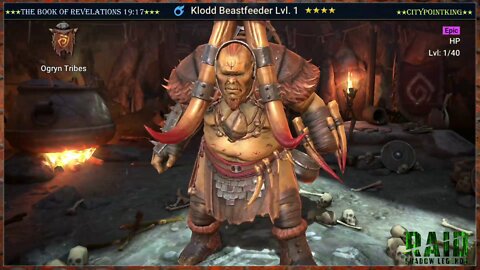 Raid Shadow Legends - Klodd Beastfeeder - Classic Skin