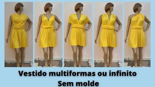 Vestido multiformas ou infinito fácil e sem modelagem