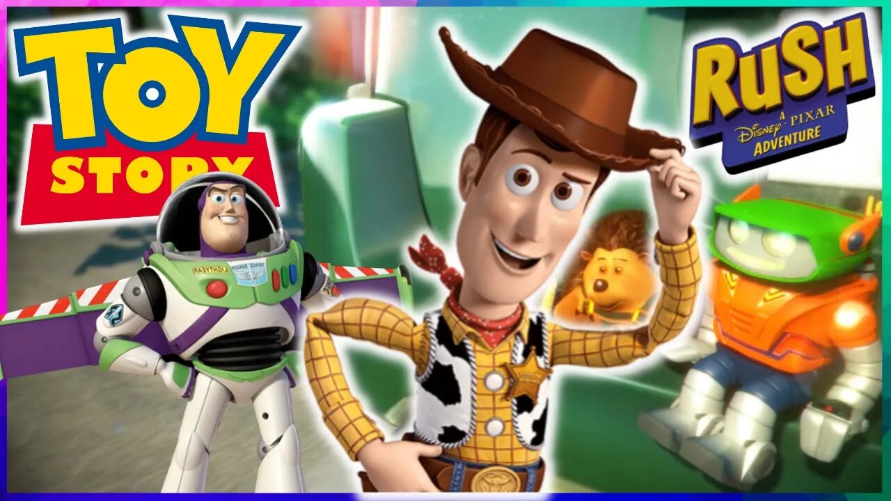 RUSH: A DISNEY PIXAR ADVENTURE - TOY STORY COM WOODY E BUZZ LIGHTYEAR