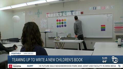 Students collaborate with teacher to create children's book in North County