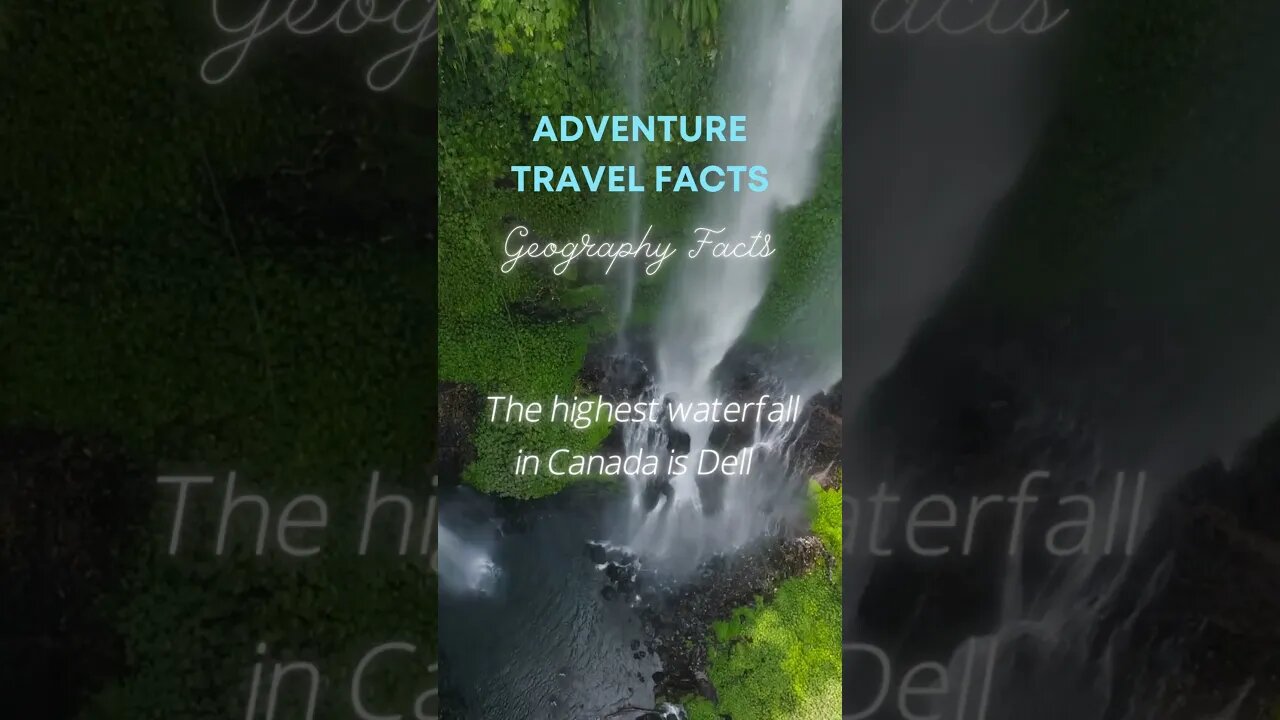 "Della Falls: Canada's Highest Waterfall 🇨🇦" #DellaFalls #WaterfallFacts #facts #travel