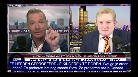 STEW PETERS; Covid Criminelen moeten voor Tribunaal, (Senator Roberts, Jim Ferguson) Eng,NL