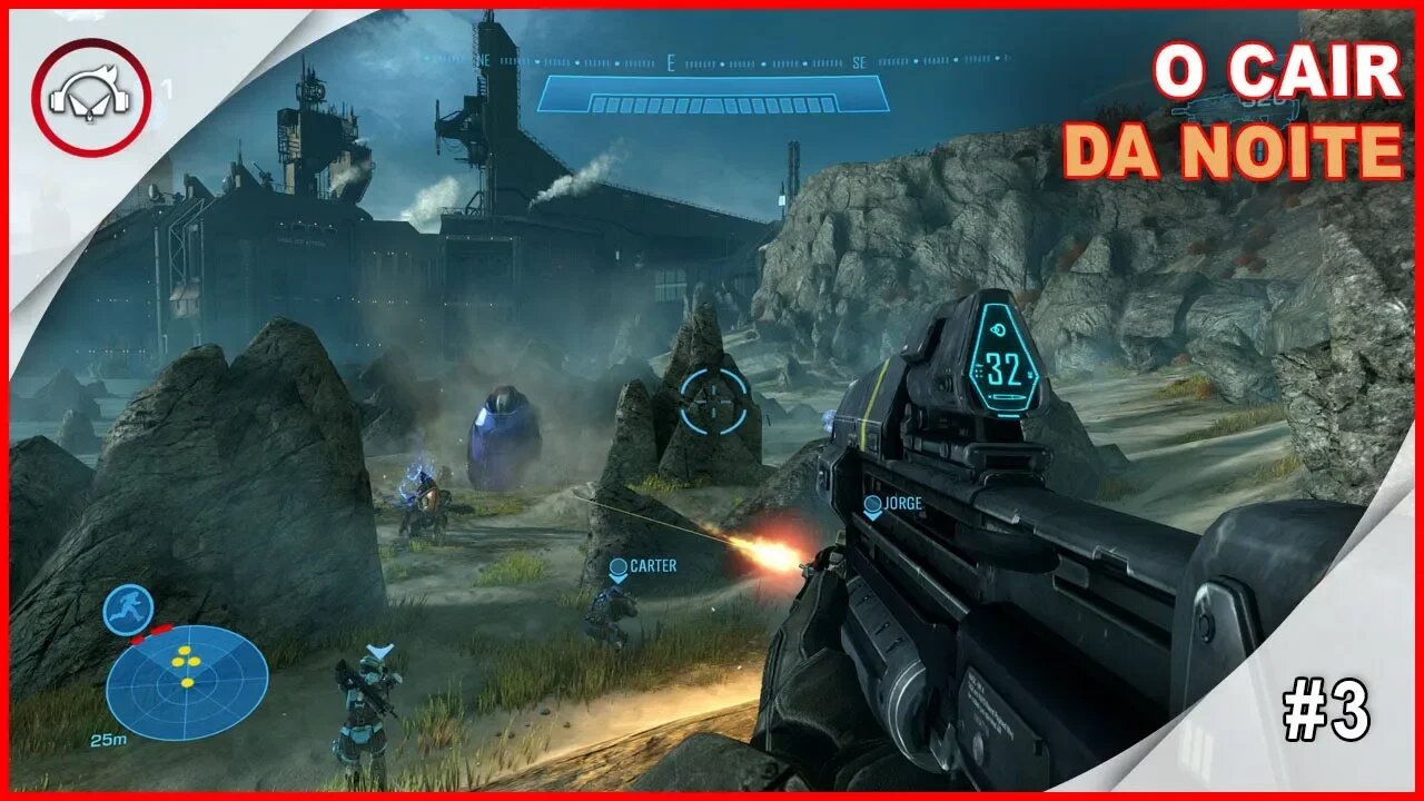 Halo Master Chief Collection Reach O Cair Da Noite #3 - Gameplay PT-BR