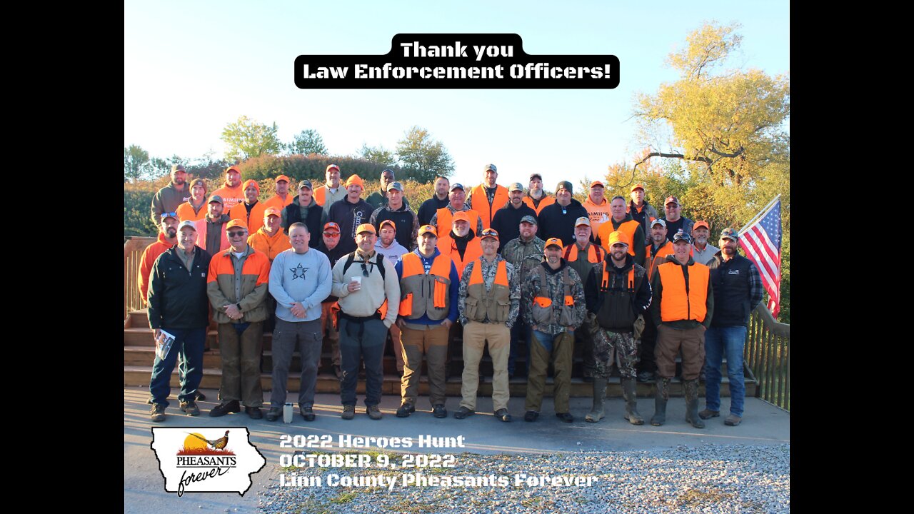 2022 Iowa Heroes Hunt featuring law enforcement officers